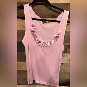Adrienne Vittadini Studio Pink Sleeveless Top XL